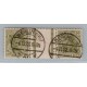 ALEMANIA 1921 ESTAMPILLAS SE-TENANT ZUSAMMENDRUCKE USADO QUE ES MUCHO MAS ESCASO MICHEL KZ7 RARISIMO Y DE LUJO 500 €